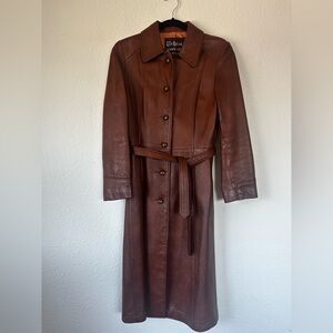 Vintage The Legacy Leather Fashions- London Fog Rich Brown Leather Jacket